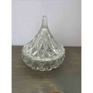 Godinger Crystal Famous Hersheys Kisses Crystal Candy Dish Shannon Crystal EUC